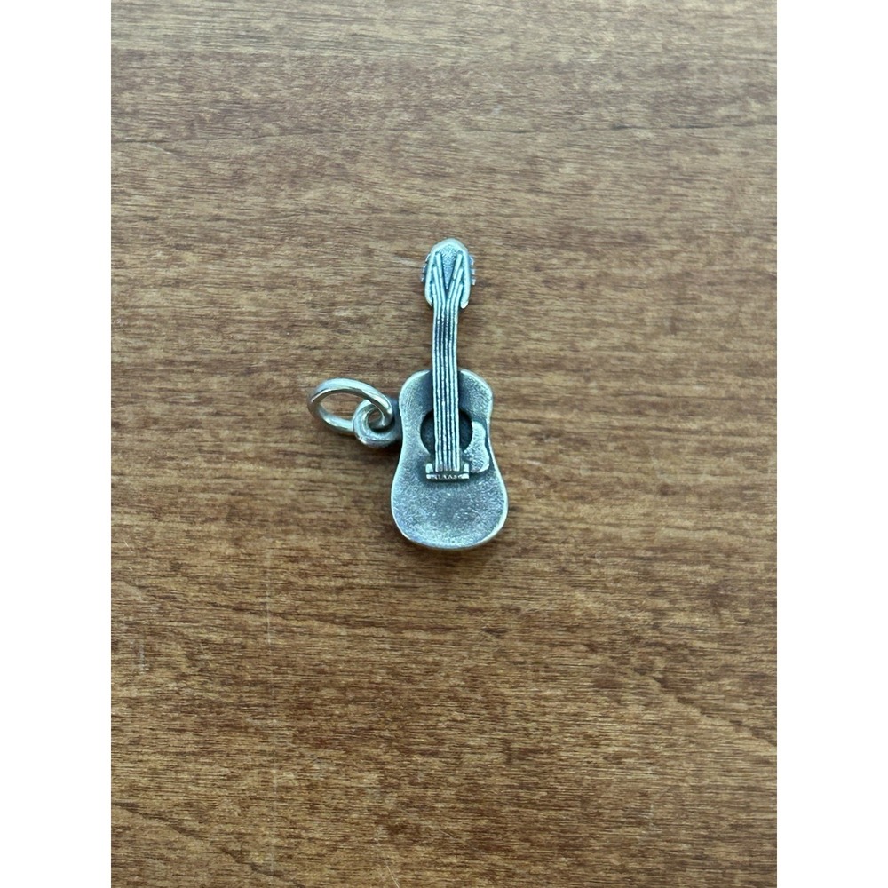 James Avery Sterling Silver Acoustic Guitar Charm -‎ Retired
